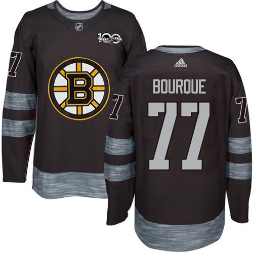 Adidas Bruins #77 Ray Bourque Black 1917-100th Anniversary Stitched NHL Jersey